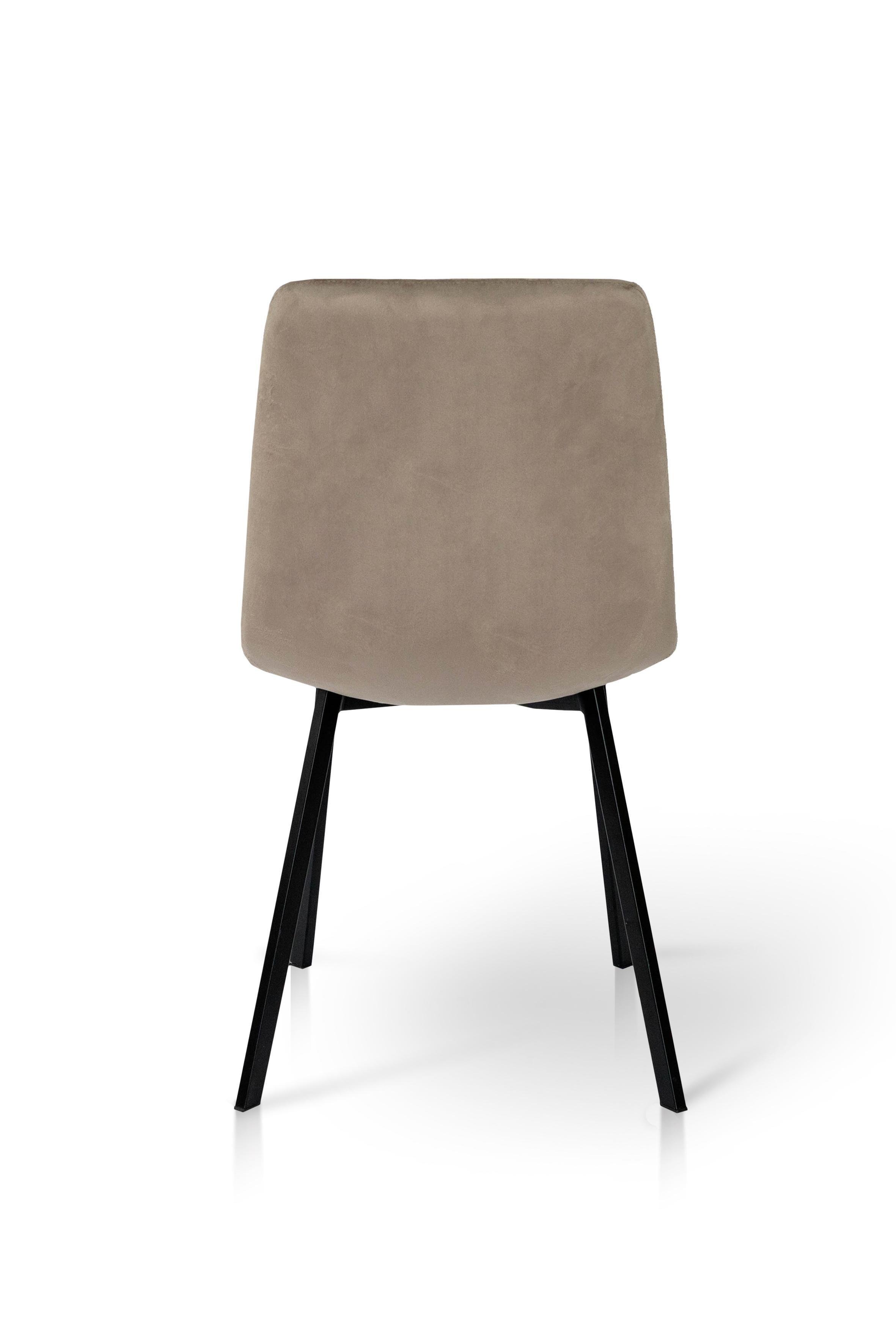 Стілець для кухні та вітальні ГРЕЙС Некст 440х890х480 мм Чорний/Мокрий пісок (GAА0054774) - фото 4 Стілець для кухні та вітальні ГРЕЙС Некст 440х890х480 мм Чорний/Мокрий пісок (GAА0054774) - фото 4