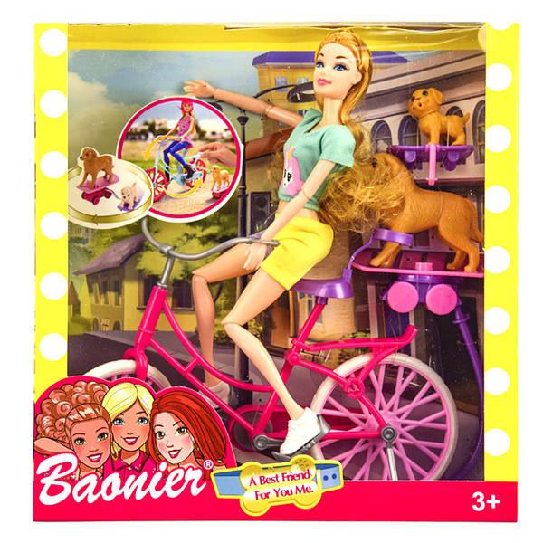 Кукла Baonier с велосипедом и собакой (JJ8689-2)