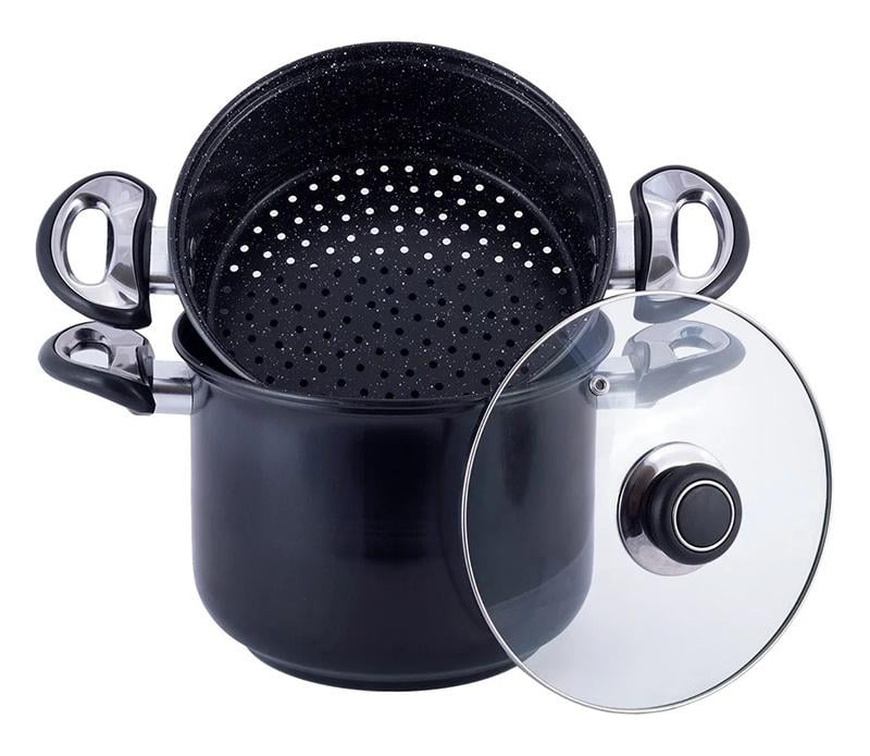 Пароварка Kamille Andrews 1-уровневая Ø 20 см 4 л углеродистая сталь (KM-5822)