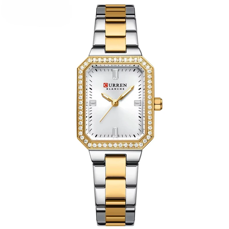 Наручний годинник Curren 9102 Silver/Gold/White