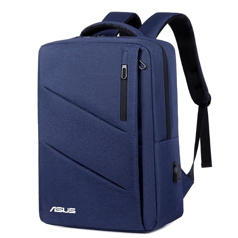 Рюкзак противоударный для ноутбука Asus водостойкий с USB-портом 15,6" Синий (IBN051Z3)