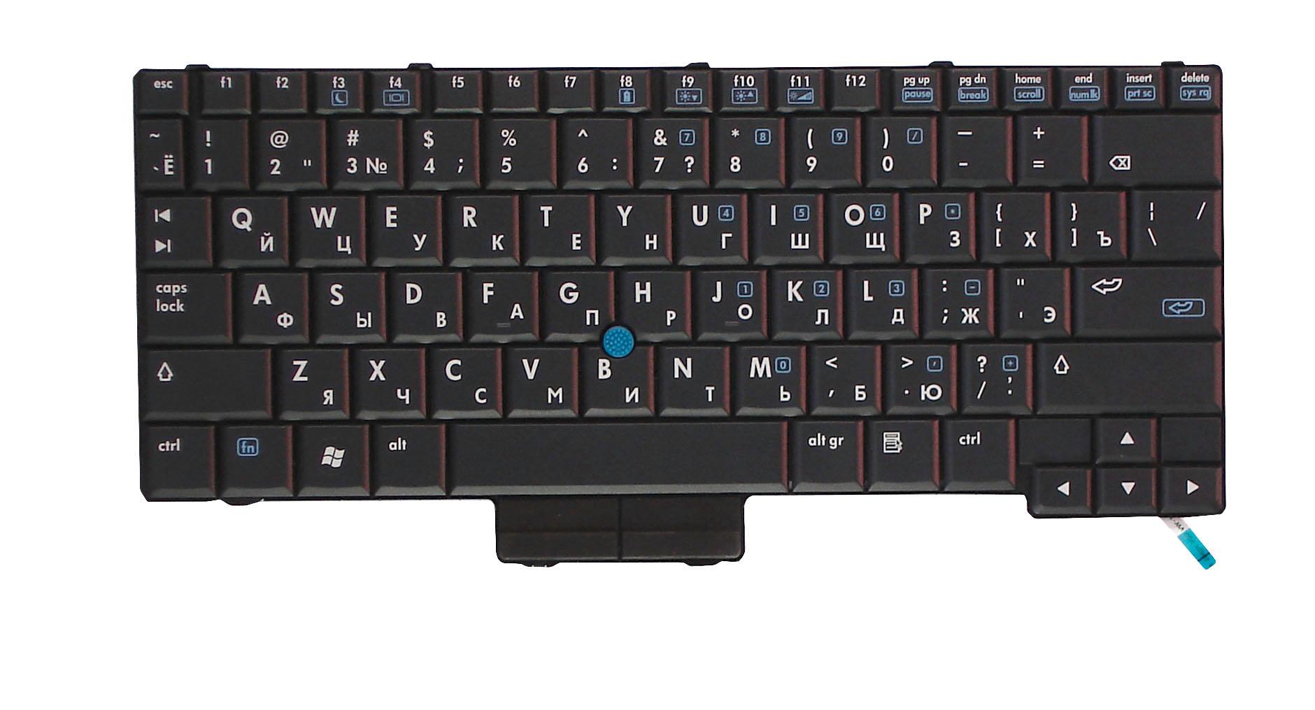 Клавиатура для ноутбука HP Compaq 2510P Point Stick Black