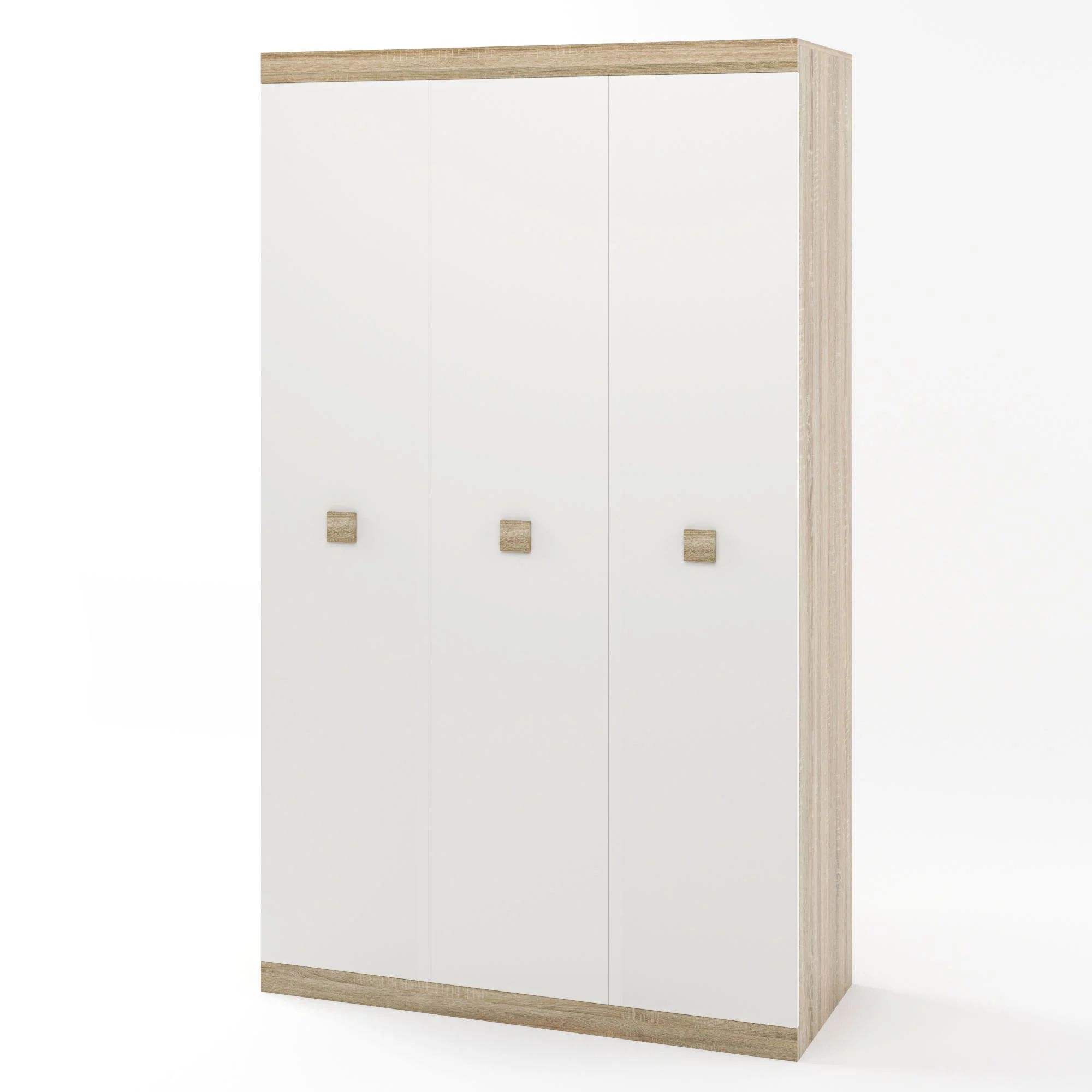 Шкаф 3-х дверный Эверест Соната-1200 Дуб сонома/Белый (EVR-2293)