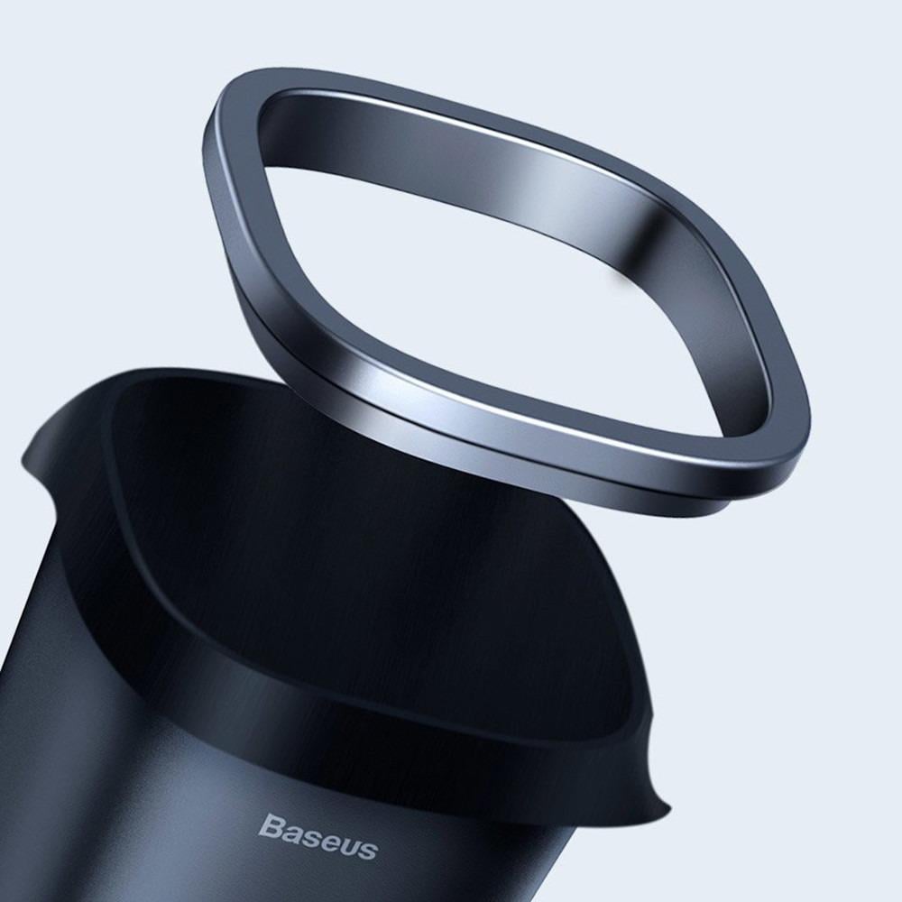Мусорный бак для автомобиля Baseus Dust-free Trash Can Black (CRLJT-A01) - фото 6