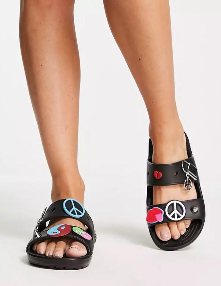 В'єтнамки чоловічі Crocs Classic Feel the Positivity Sandal р. 46-47 Чорний (8601) - фото 2 В'єтнамки чоловічі Crocs Classic Feel the Positivity Sandal р. 46-47 Чорний (8601) - фото 2