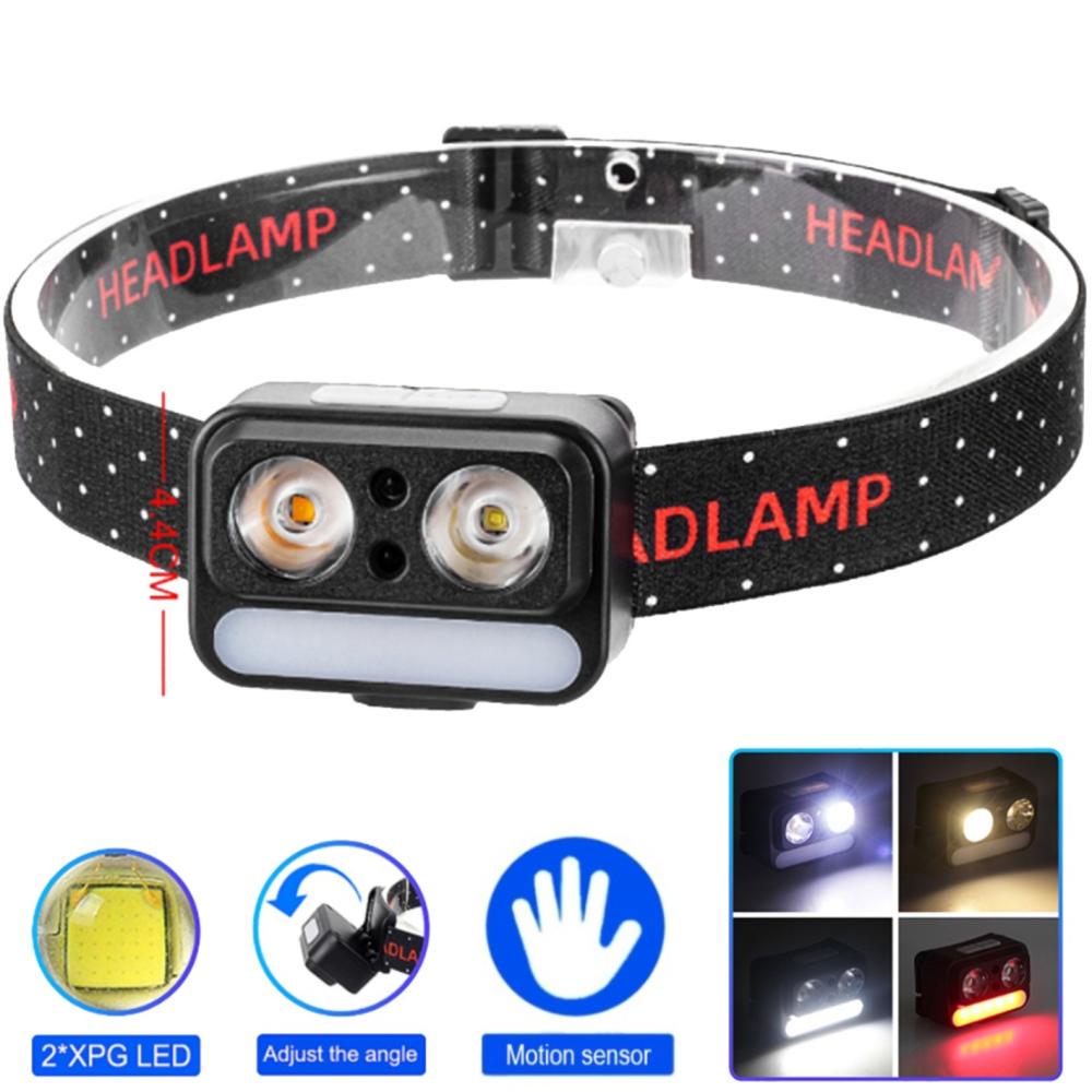 Ліхтар налобний 2069-XPG/XPG/5SMD Motion sensor USB-C Black (10897) - фото 2 Ліхтар налобний 2069-XPG/XPG/5SMD Motion sensor USB-C Black (10897) - фото 2