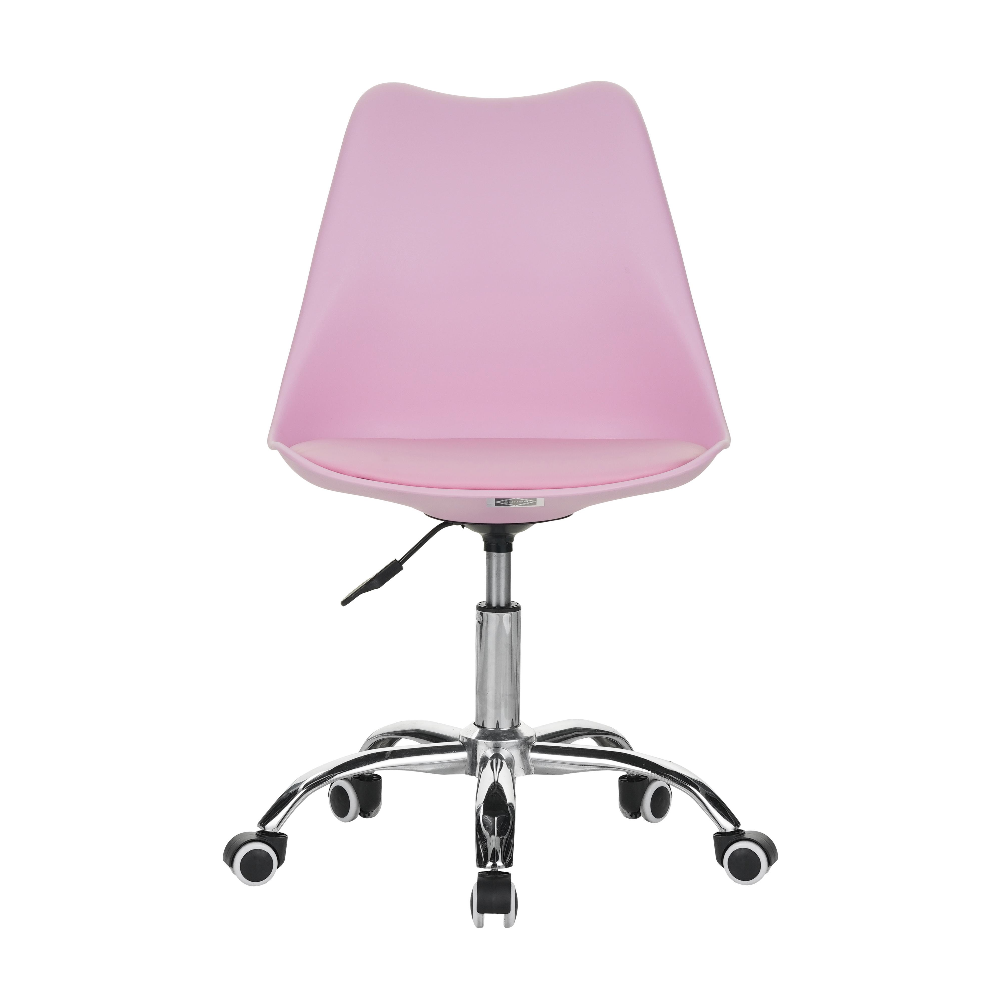 Кресло офисное компьютерное Bonro B-487 на колесах Светло-розовый (5233) - фото 3 Кресло офисное компьютерное Bonro B-487 на колесах Светло-розовый (5233) - фото 3