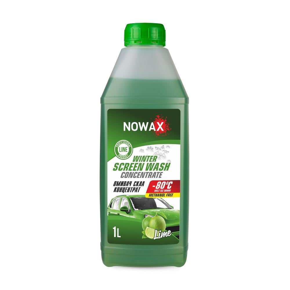 Омивач скла зимовий Nowax концентрат Лайм Winter Screen Wash -80°C 1л