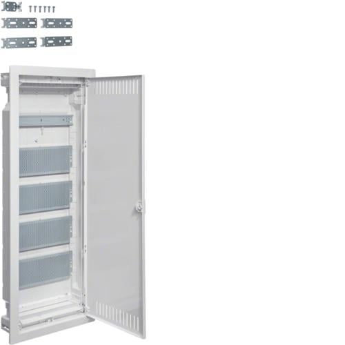 Щит Hager Volta 5-рядный для мультимедийного оборудования с внутренней установкой и металлической дверью (VU60NWB)