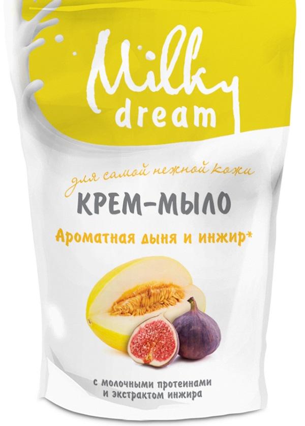 Крем-мыло жидкое Milky Dream ароматная Дыня и Інжир дой-пак 500 мл
