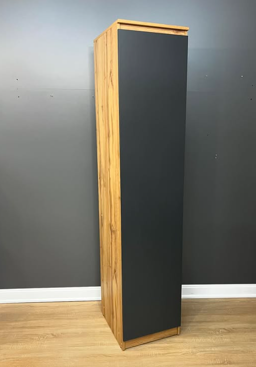 Пенал Monaco 1 дверцята 450х500х2100 мм Дуб Аппалачі/Антрацит