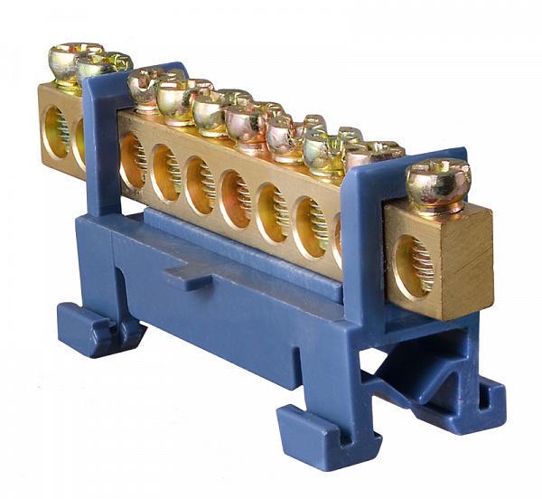 Шина нулевая АСКО-УКРЕМ BC-510 с изоляцией 6x9 мм 10 отверстий (28680423)