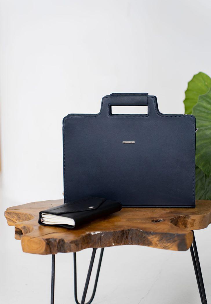 Сумка кожаная для ноутбука и документов Краст Темно-синий (A-026701) - фото 4 Сумка кожаная для ноутбука и документов Краст Темно-синий (A-026701) - фото 4