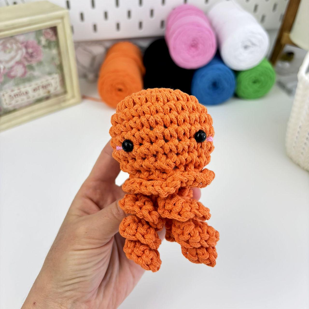 Набір для в'язання гачком медуза 0007 Помаранчевий (162389) - фото 6 Набір для в'язання гачком медуза 0007 Помаранчевий (162389) - фото 6