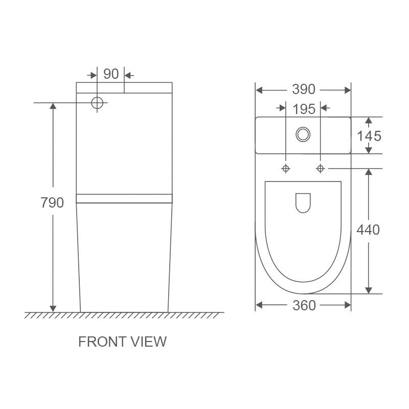 Унітаз-компакт MIXXUS Premium Ellipse-0402-R система змиву RIMLESS 660x390x855 мм (MP6468) - фото 3