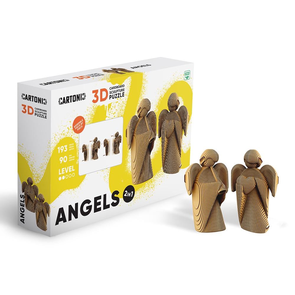 Пазл-конструктор 3D картонный Cartonic 3D Puzzle ANGELS Ангелы 2в1 (33394573)