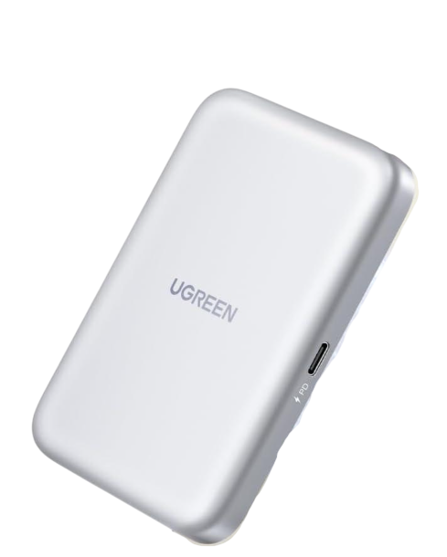 Карман внешний UGreen с магнитным корпусом M.2 Nvme SSD с Magsafe для iPhone 16 15 Pro Max с адаптером PD100W 10 Гбит/с Grey (55151)