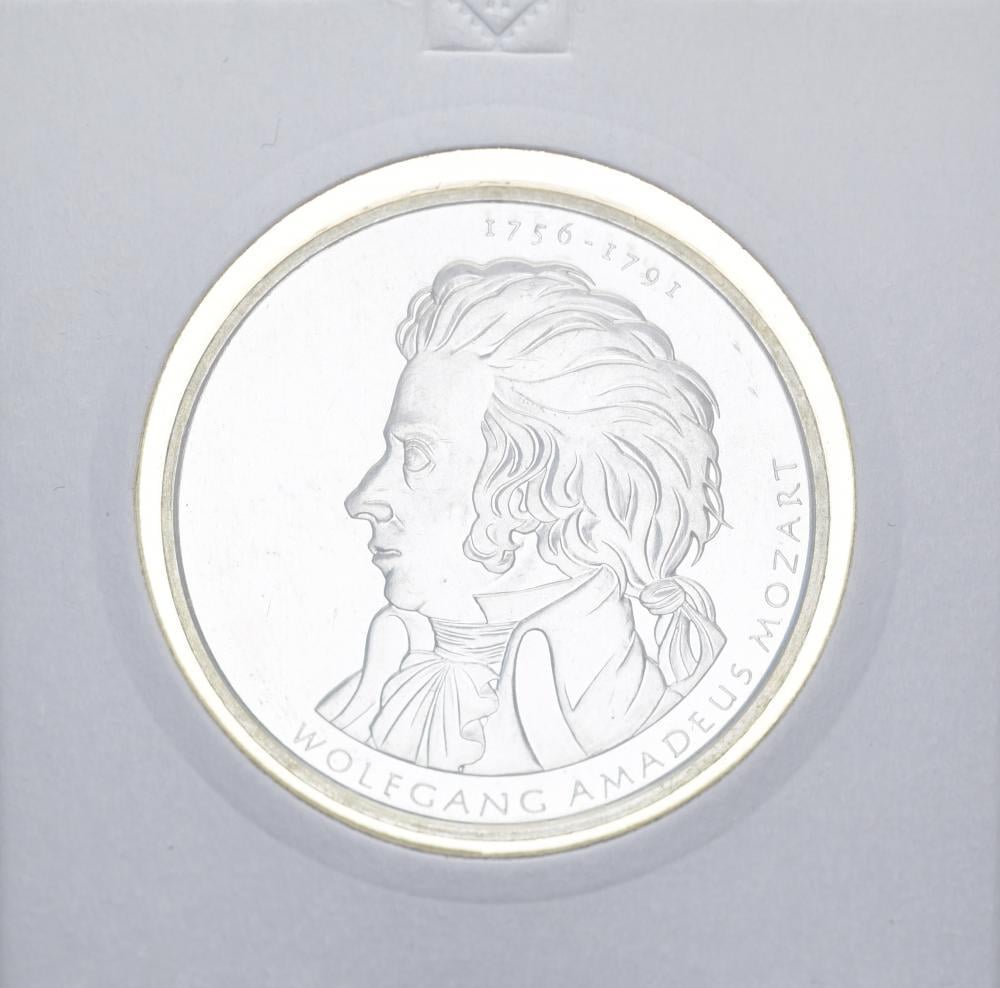 Колекційна монета Німеччина 10 євро 2006 В.А. Моцарт Срібло UNC (15389292)
