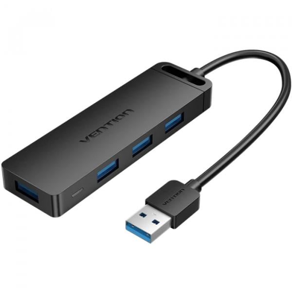 USB-хаб Vention 4xUSB-A 3.0 Black (CHLBB-SCB)