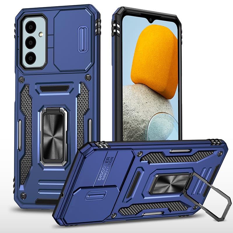 Противоударный ударопрочный чехол Camshield Army Ring для Samsung Galaxy M34 5G Синий / Navy