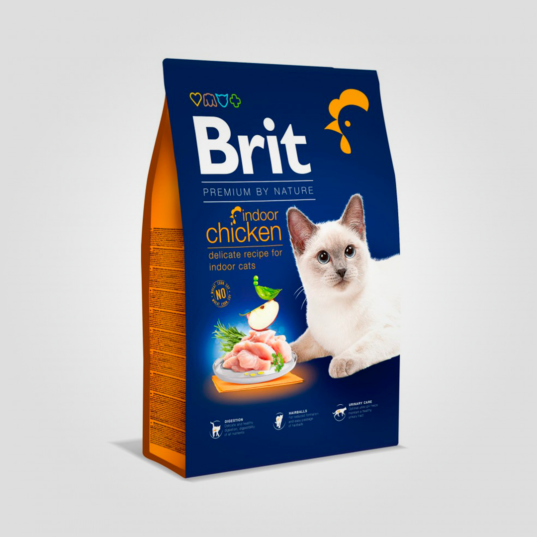 Корм сухой Brit Premium Cat by Nature Indoor для кошек живущих в помещении с курицей 8 кг (20504500) Корм сухой Brit Premium Cat by Nature Indoor для кошек живущих в помещении с курицей 8 кг (20504500)
