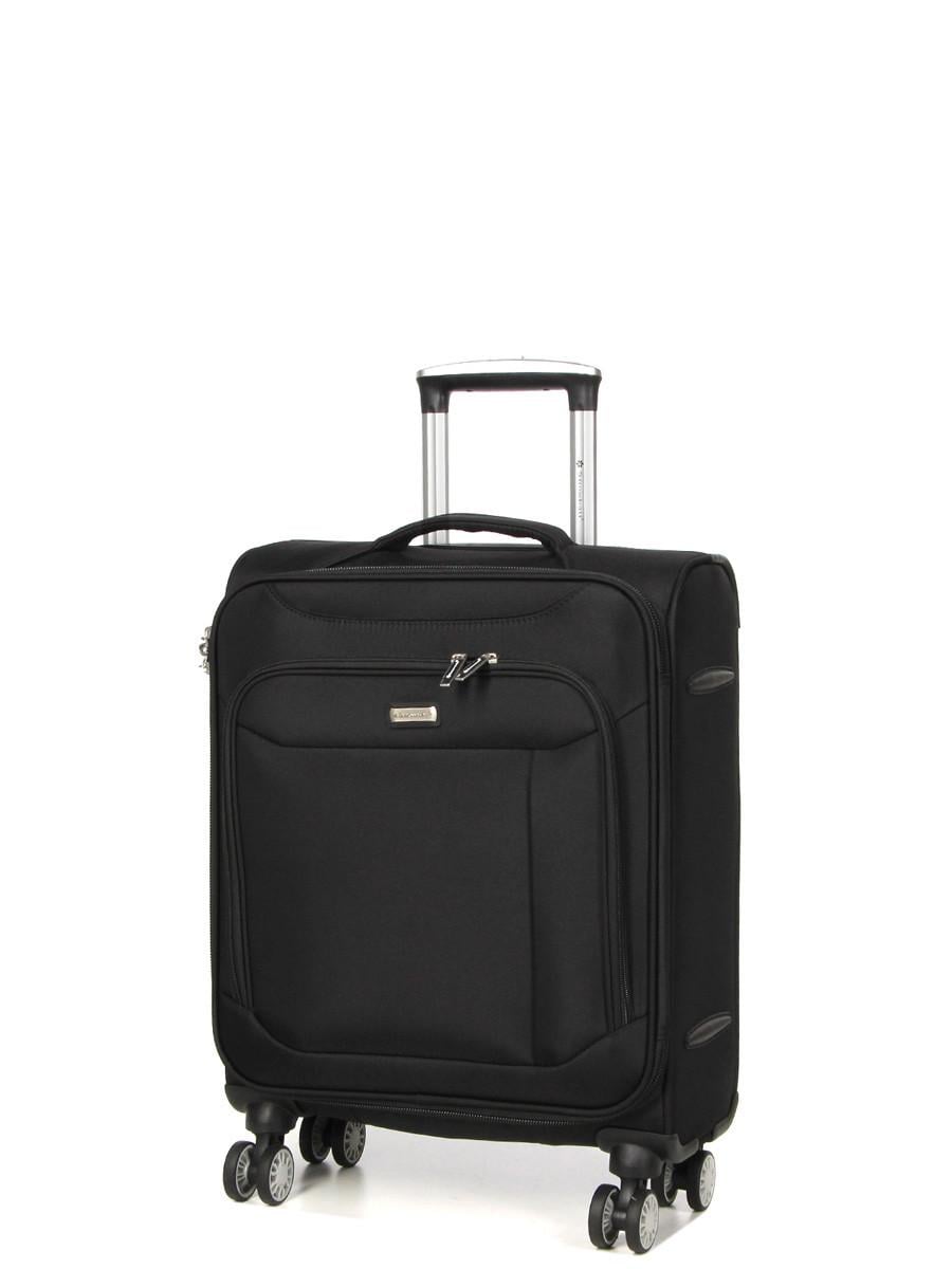 Чемодан ручная кладь Snowball ткань S 55х36х20 см 35 л 2,5 кг Черный (87303)