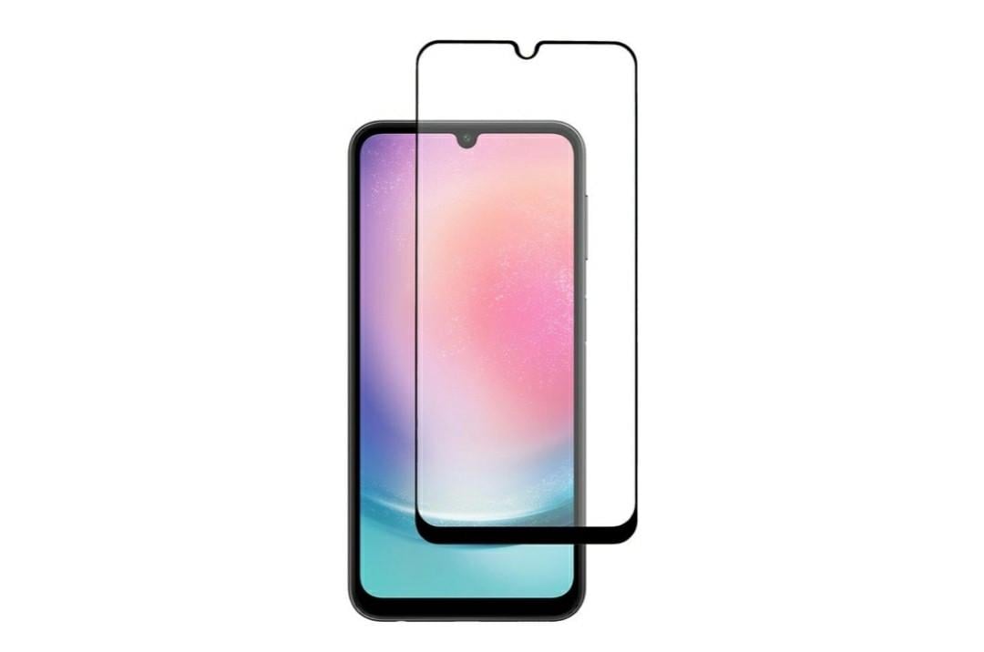 Загартоване захисне скло на Samsung Galaxy A24 (A245) / Чорна рамка