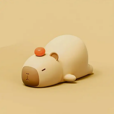 Нічник силіконовий нічник акумуляторний у вигляді сплячої капібари таймер 30-60 хв (SAM-178) - фото 11 Нічник силіконовий нічник акумуляторний у вигляді сплячої капібари таймер 30-60 хв (SAM-178) - фото 11