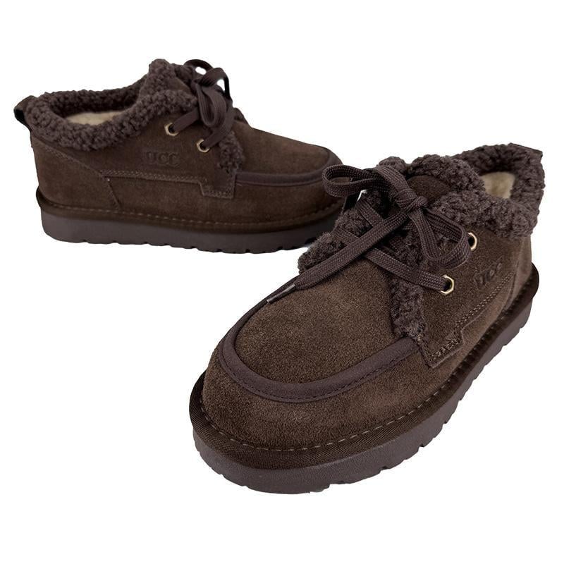 Угги женские замшевые на шнуровке 5078-24 p. 37 23 см Шоколадный - фото 2 Угги женские замшевые на шнуровке 5078-24 p. 37 23 см Шоколадный - фото 2