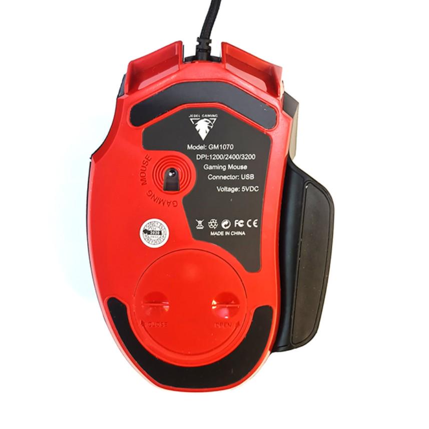 Комп'ютерна мишка Jedel GM1070 з RGB-підсвічуванням 3200 DPI Black (29669212) - фото 6