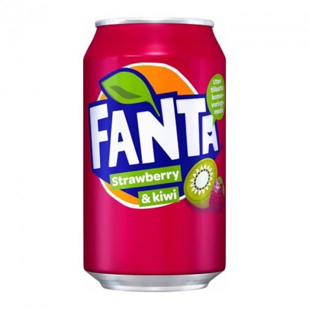 Напій безалкогольний газований Fanta Strawberry Kiwi 330 мл
