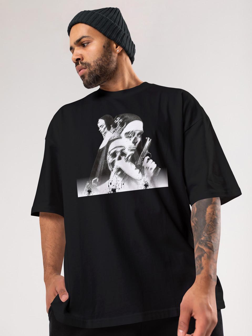 Футболка чоловіча оверсайз Mishe Urban 113012 M Чорний (113012_12)