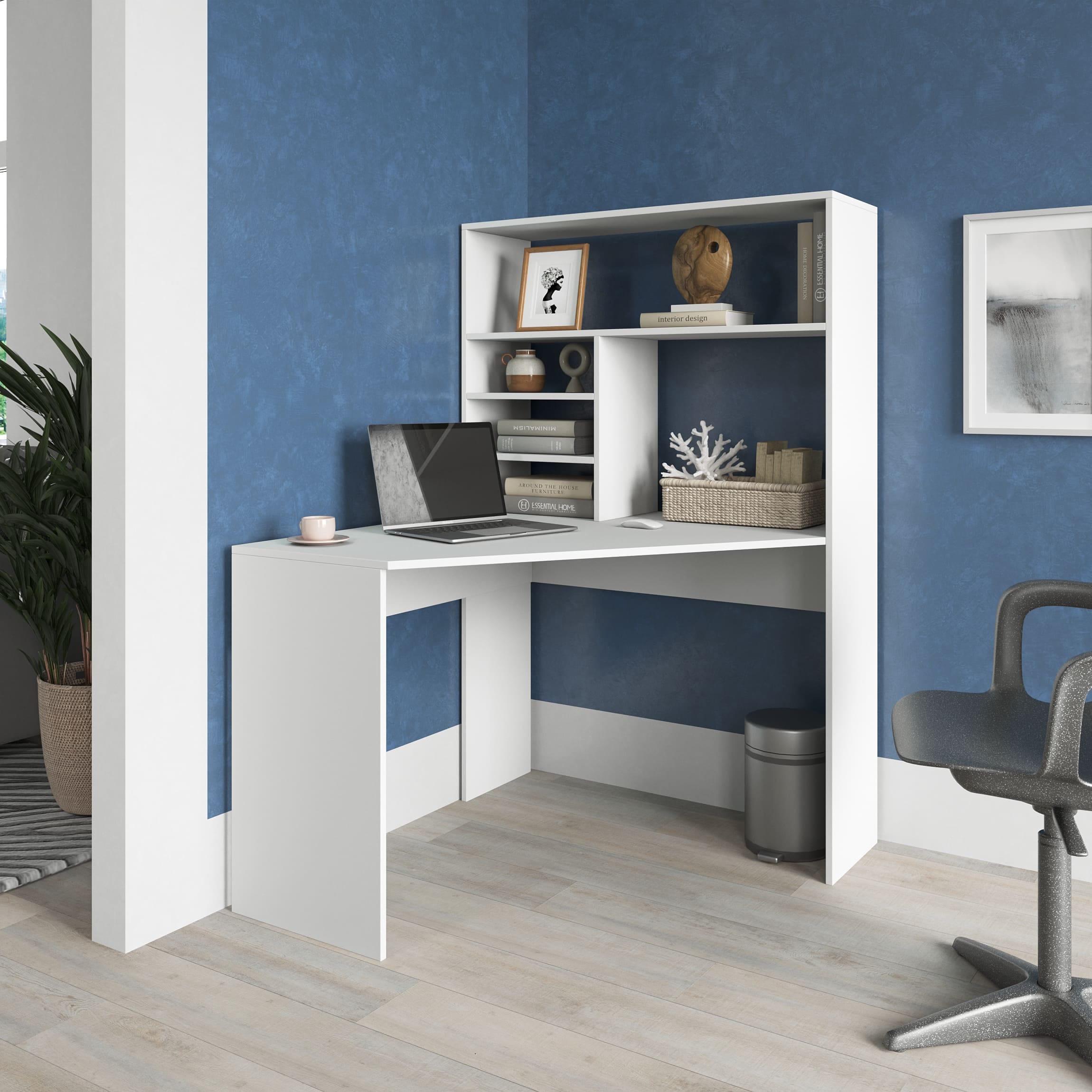 Письменный стол угловой со стеллажом Белый (380173)