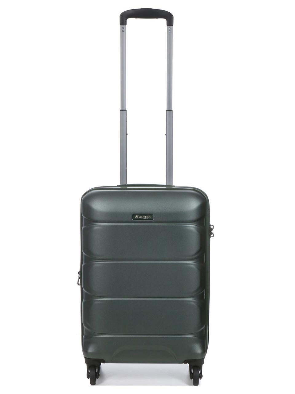 Чемодан малый поликарбонат Airtex S 55х35х21+4 см 40 л 2,75 кг Зеленый (748)