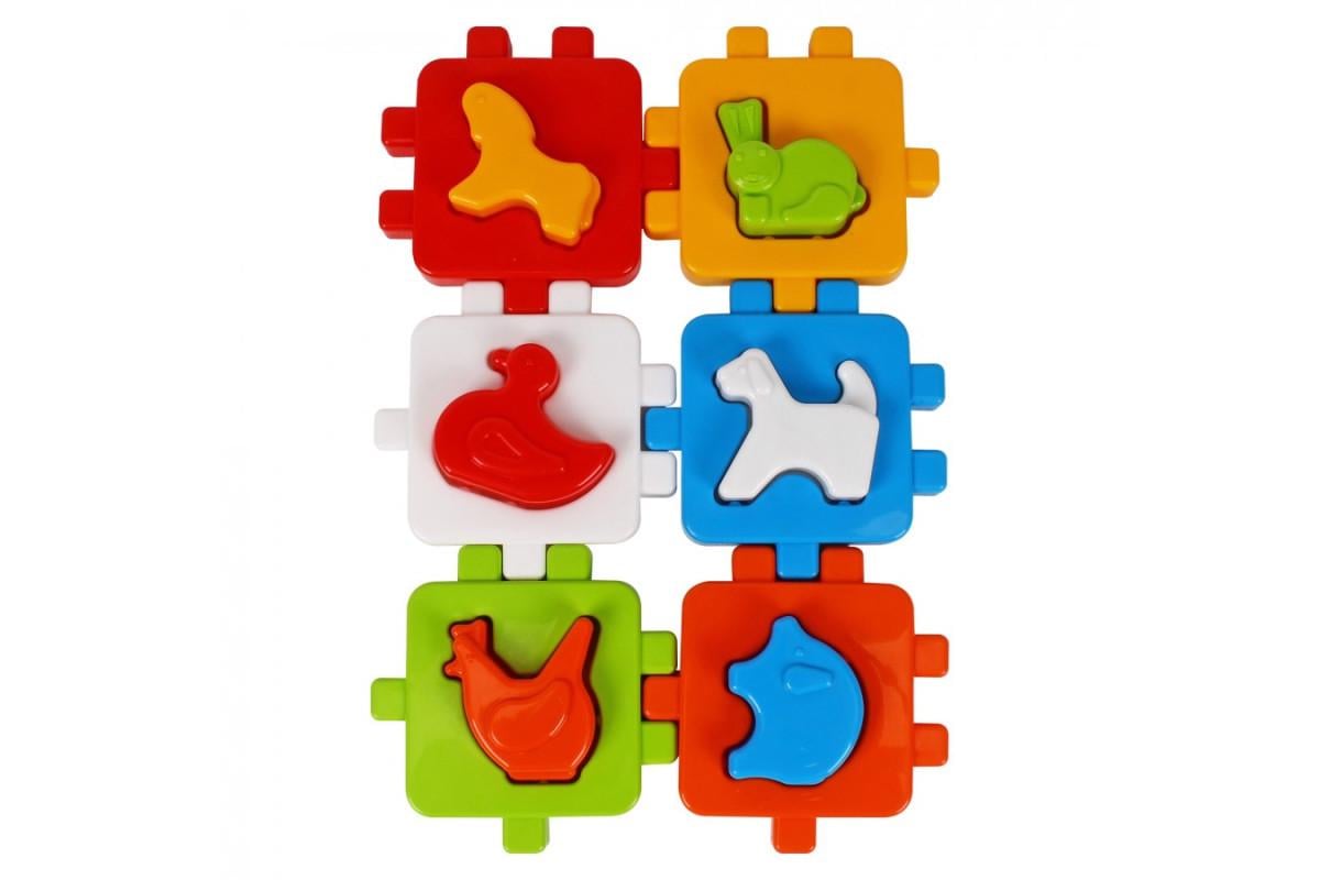 Іграшка куб ТехноК Розумний малюк Свійські тварини ТехноК (1943) - фото 3 Іграшка куб ТехноК Розумний малюк Свійські тварини ТехноК (1943) - фото 3