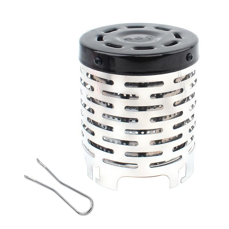 Обогреватель-рассеиватель для газовых горелок и плит Стакан туристический из хромированной стали Серебристый (1993js)