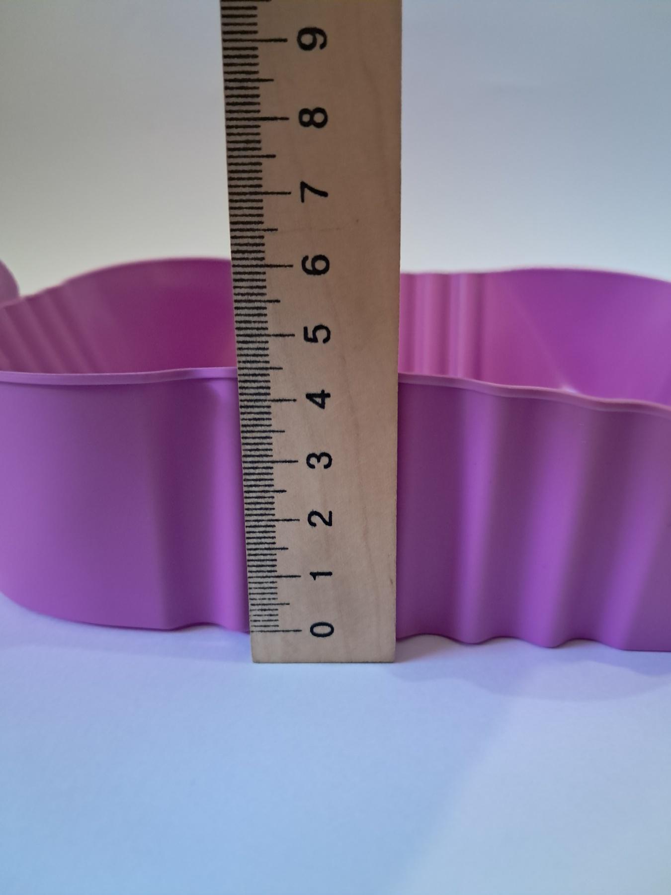 Форма силіконова для аерогрилю мультипечі ребриста 19,5 см Фіолетовий (REN-88) - фото 3