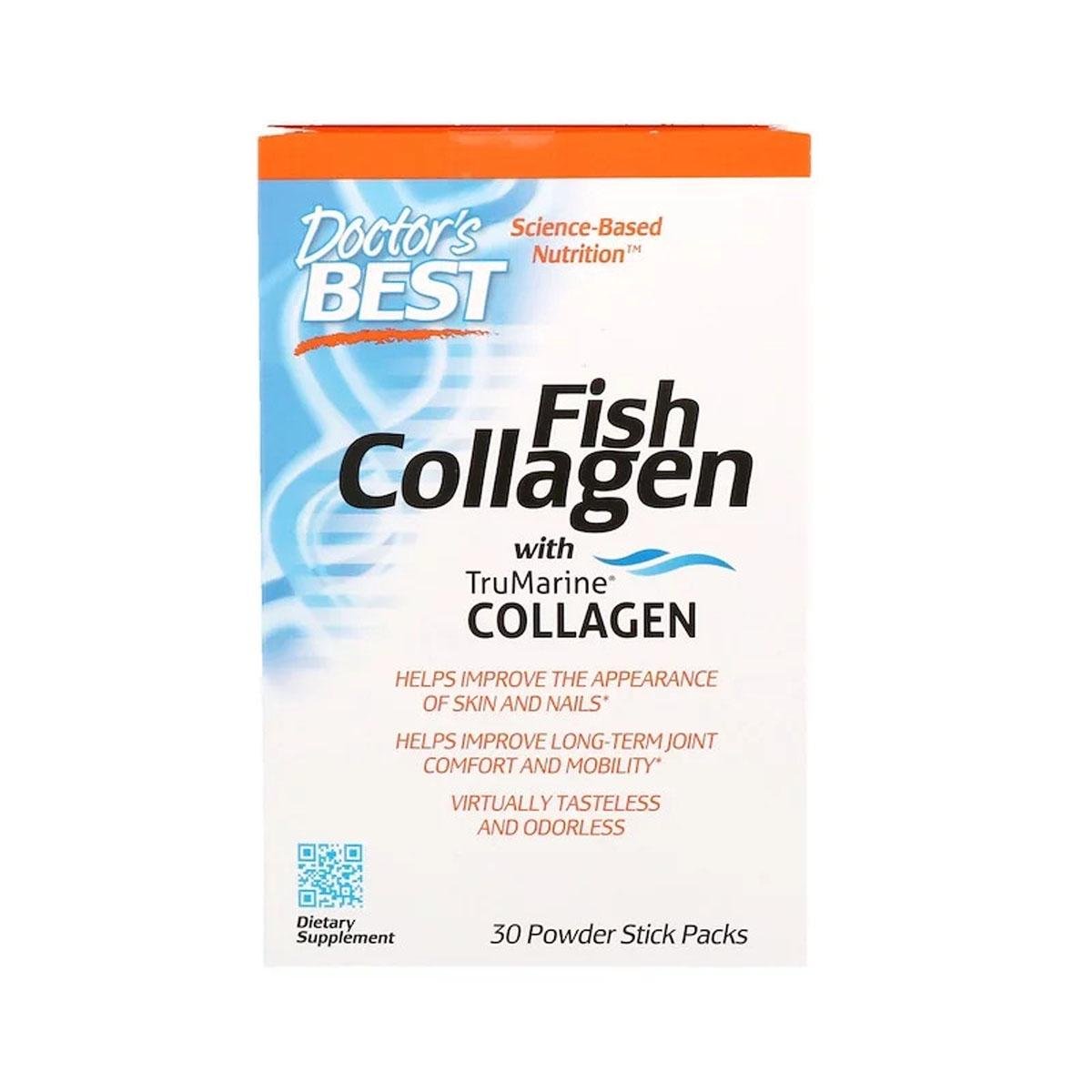 Риб'ячий колаген Doctor's Best Fish Collagen 30 пакетиків (DRB00418)