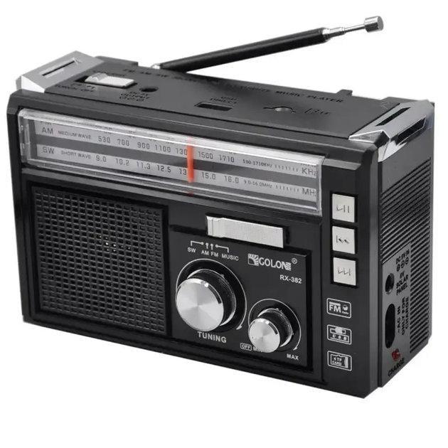 Колонка з ліхтариком Golon RX-382 FM USB MicroSD на акумуляторі Чорний (32407908) Колонка з ліхтариком Golon RX-382 FM USB MicroSD на акумуляторі Чорний (32407908)