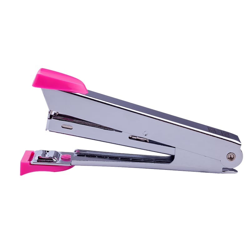 Степлер Buromax скобы №10 до 12 листов Розовый (BM.4152-10)