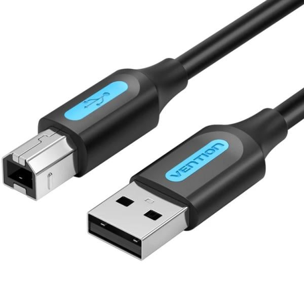 Кабель для передачи данных Vention USB 2.0 AM/BM 1 м Черный (604967)