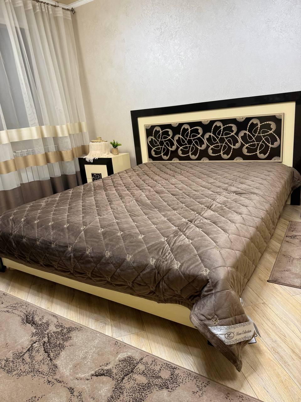 Покрывало стеганое Велюрово Koloco Dior 220х240 см (др-1107)