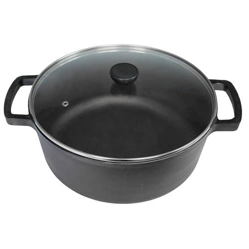 Кастрюля с крышкой Brizoll P-6L-6 6 л Black