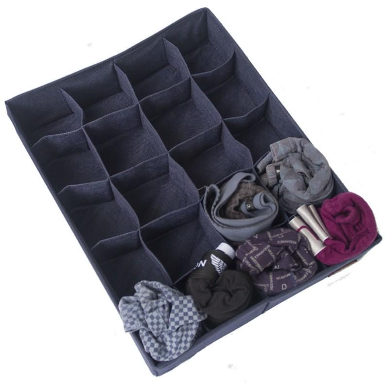 Органайзер текстильный OGR2 на 20 ячеек для носков 35х28х8 см