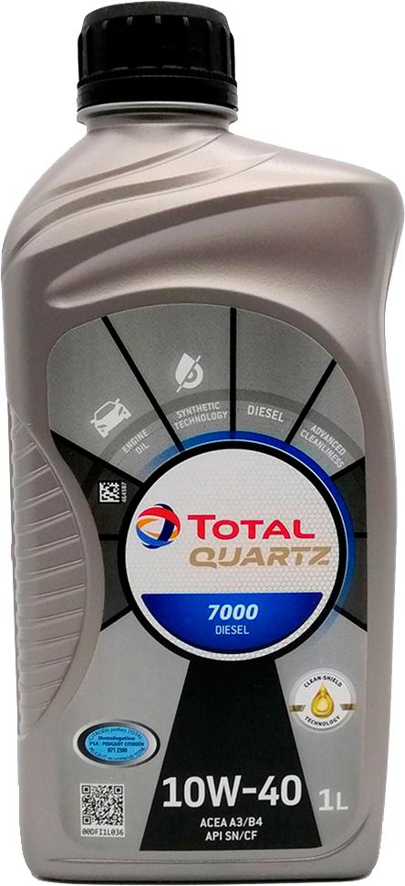 ᐉ Масло моторное Total Quartz 7000 Diesel 10W-40 1 л (745)