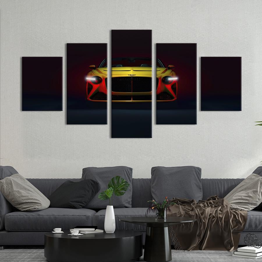 Картина на холсте Яркий кабриолет Bentley Mulliner Bacalar 187x94 см (1289-52)