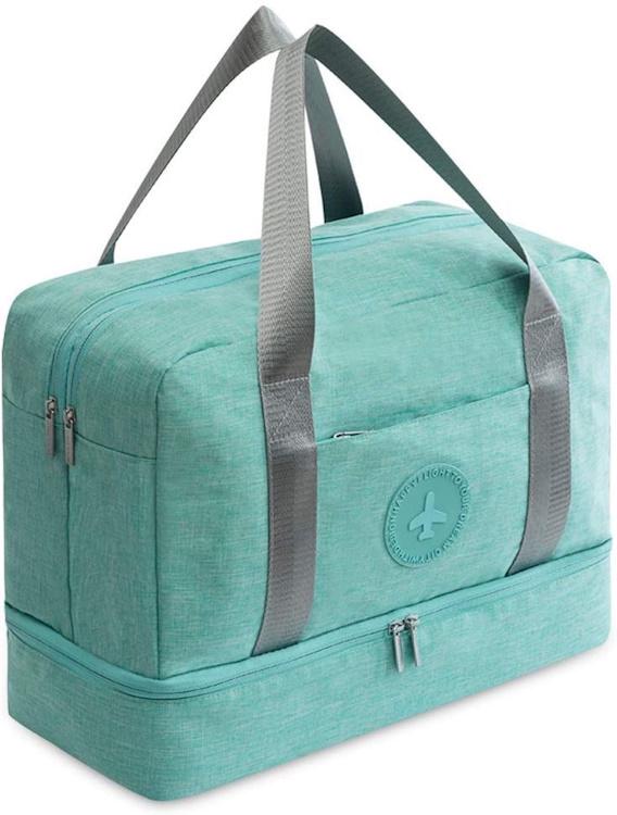 Сумка-рюкзак дорожная полиэстер 40х30х20 см Мятный