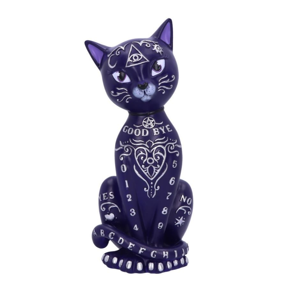 Статуэтка Nemesis Now Mystic Kitty Мистический Котенок 26 см Фиолетовый (B5266S0)