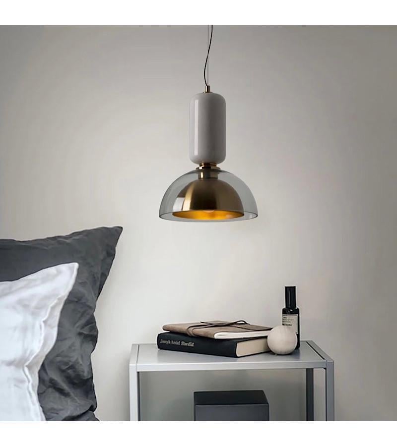 Люстра-подвес Romin 9103 WH Белый/Бронзовый (11189036)