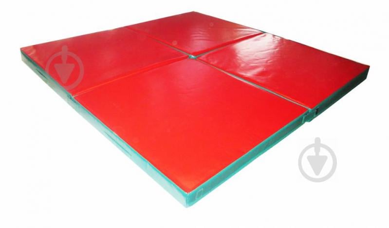 Мат спортивный для пилона Tia-Sport Pole Dаnce Грация-3 140х140х10 см красный (sm-0120)